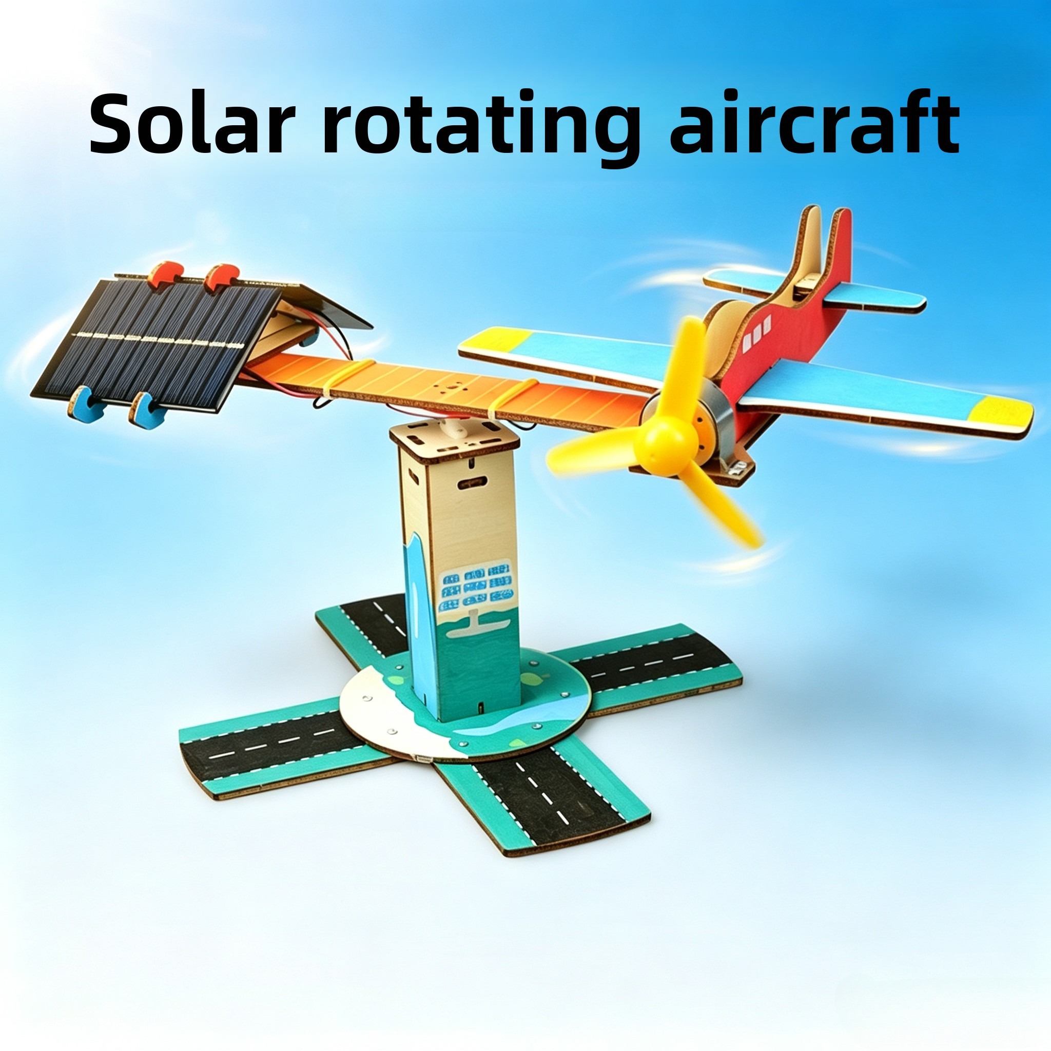 Science Max - Solar-powered rotating airplane children's science and