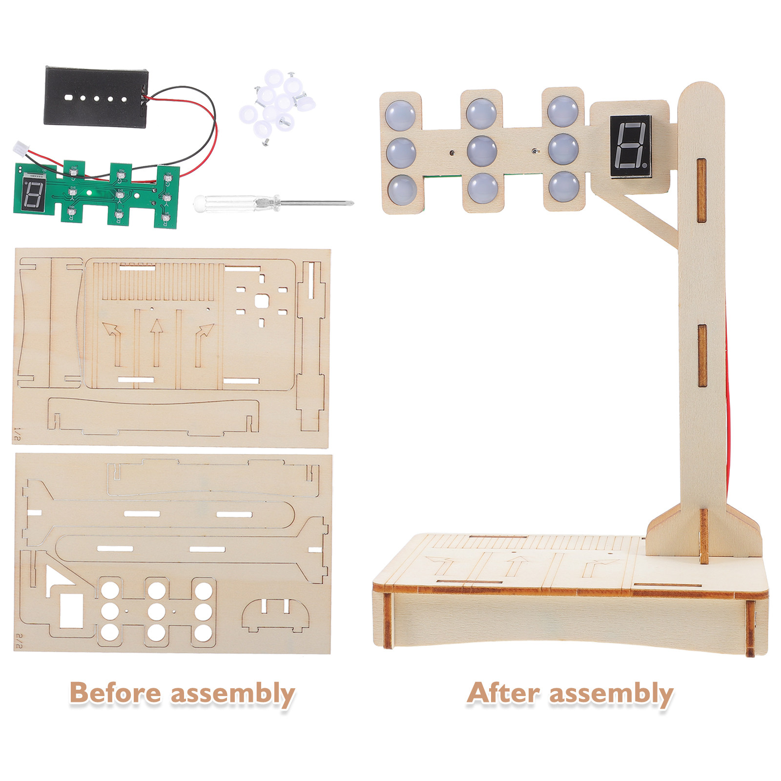 1Set Traffic Signal Educationa - Science Project Diy のレビューと価格