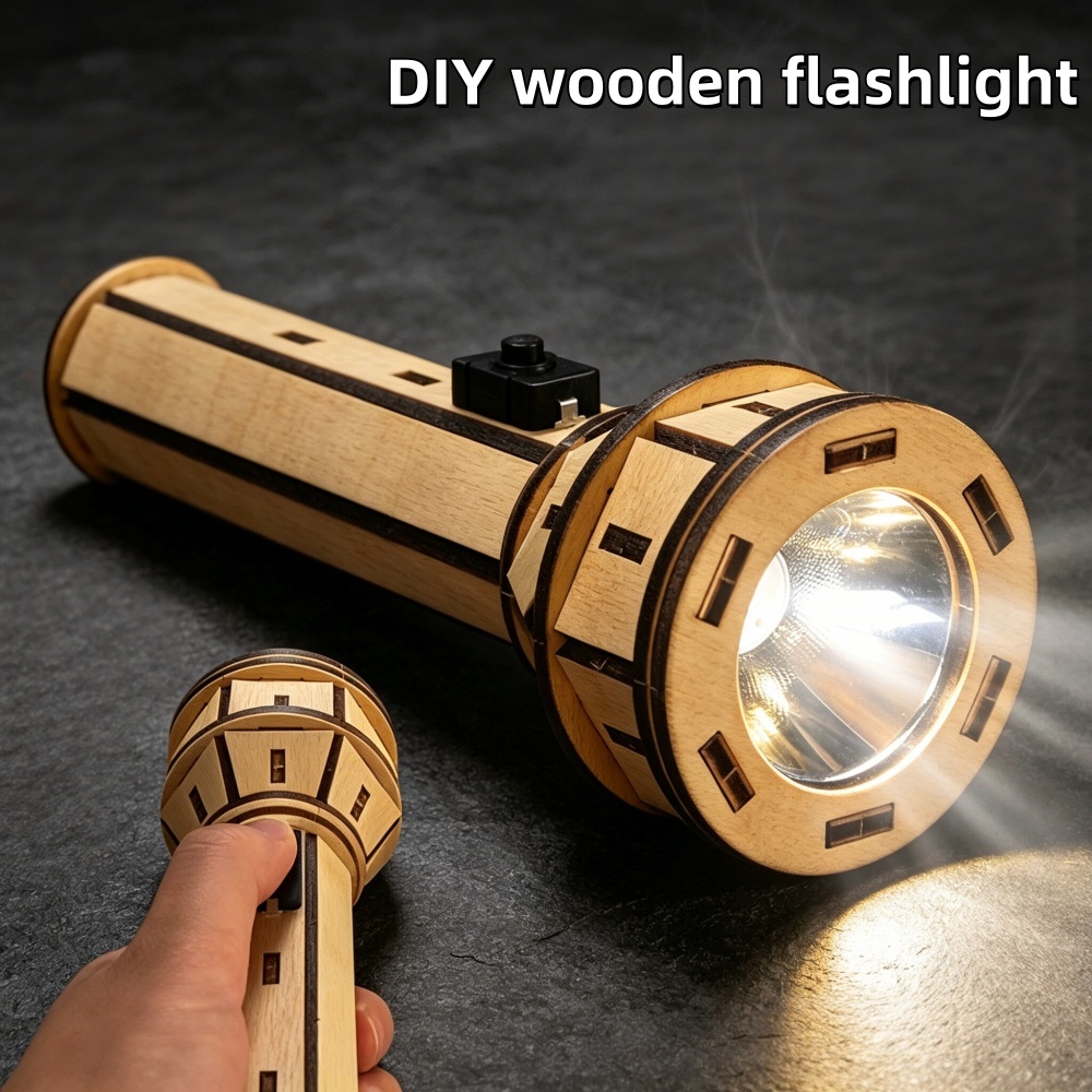 Wooden DIY Flashlight Puzzle K - Science Project Diy のレビューと価格