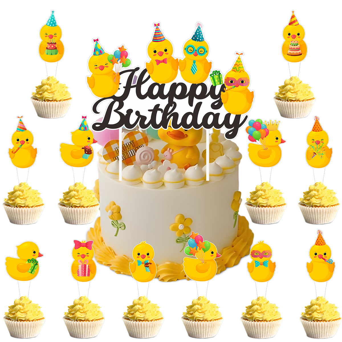 Cute Swim Duck Theme Happy Bir - Science Of Happiness のレビューと価格