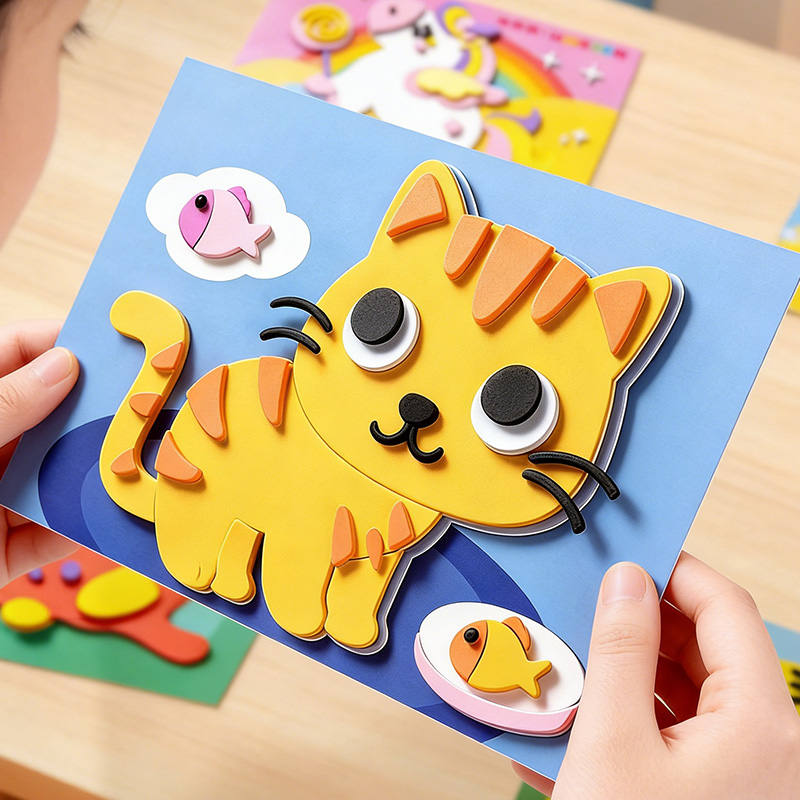 Children's 3D Stickers, 10 Ran - Science Project Diy のレビューと価格
