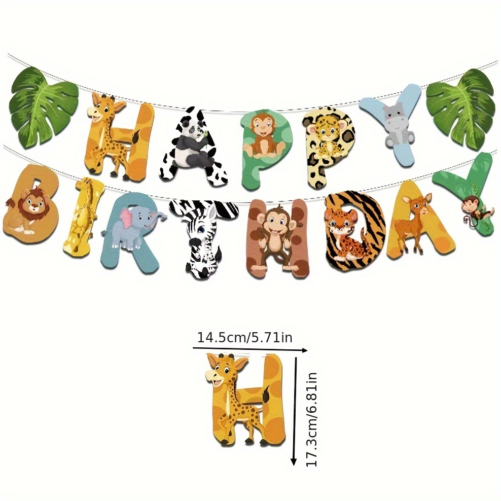 15pcs Jungle Safari Party Pape - Science Of Happiness のレビューと価格