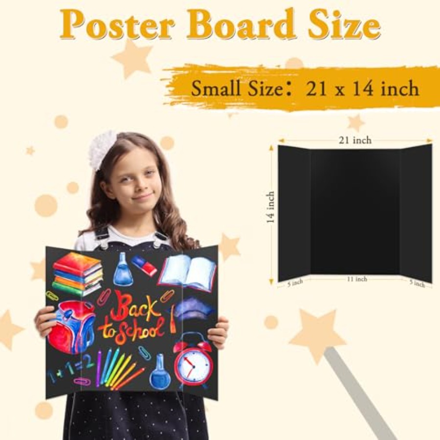3PCS Small Trifold Poster Boar - Science Project のレビューと価格