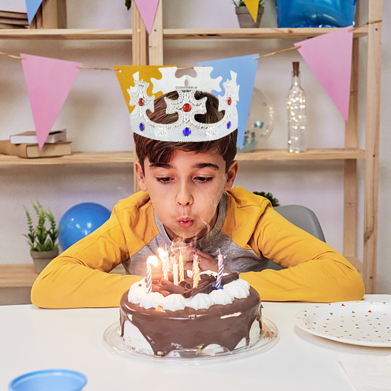 Kids Birthday Hat Gold Silver  - Science Of Happiness のレビューと価格