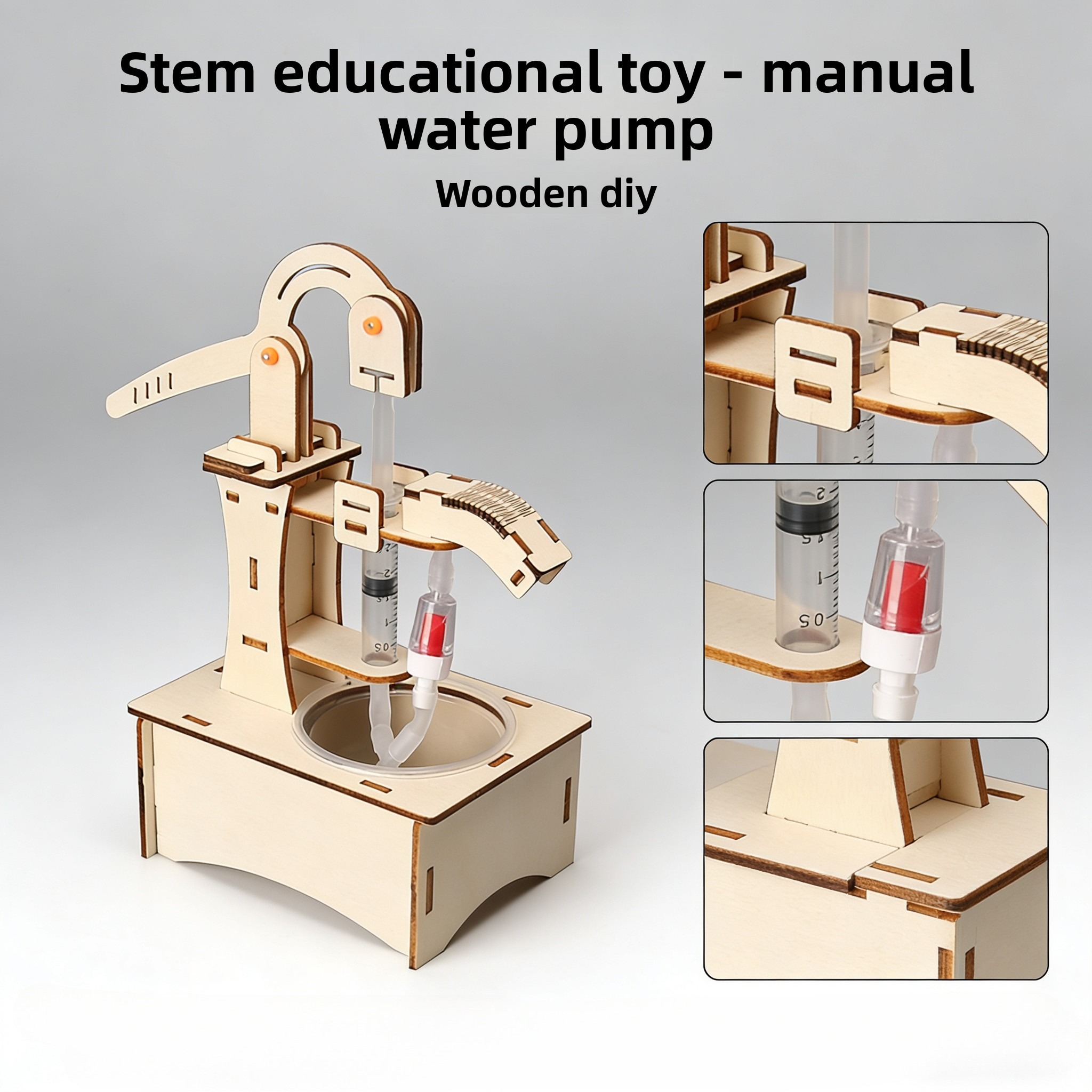 Wooden DIY Hand Pump Well Mode - Science Max のレビューと価格
