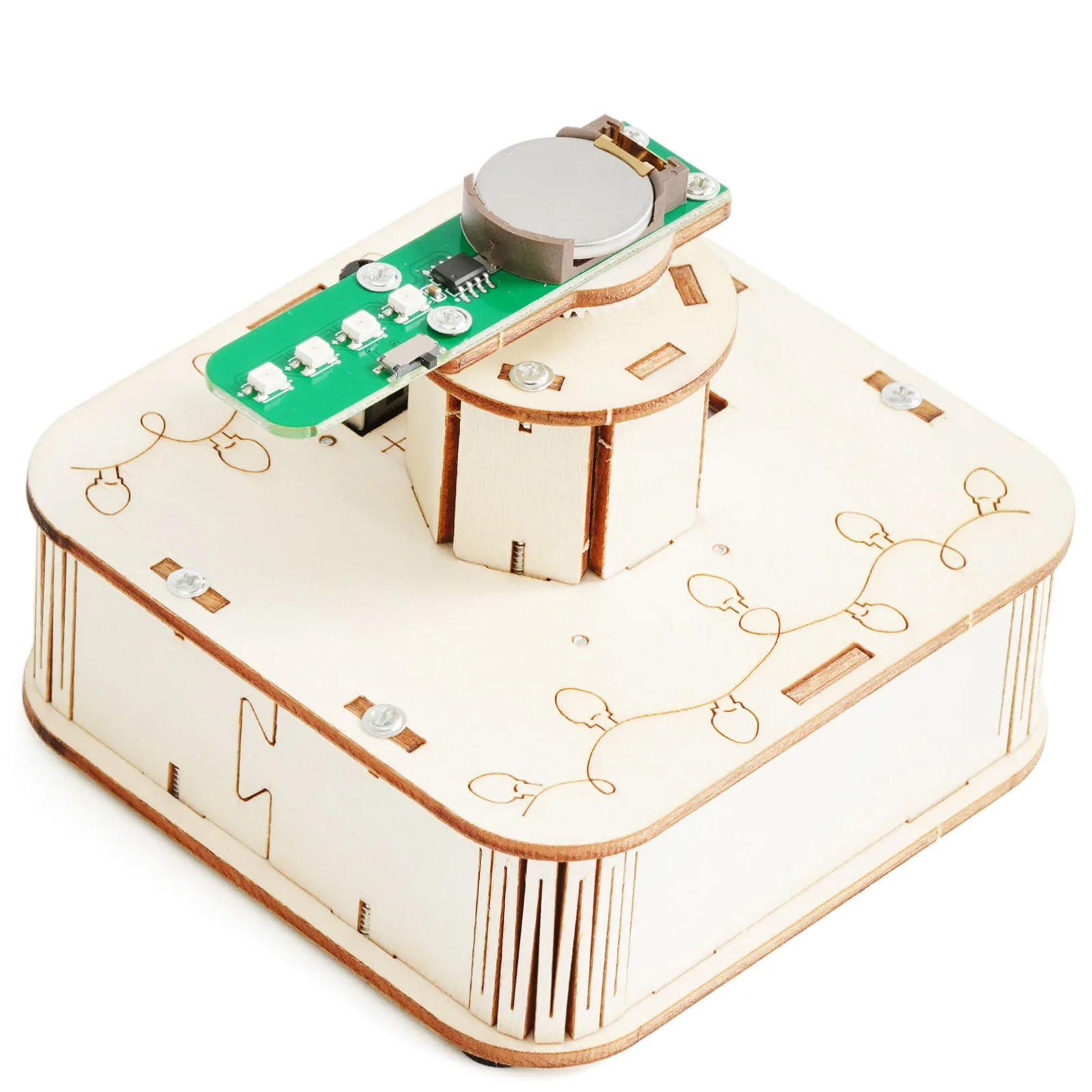 DIY Rotating Colorful Lights M - Science Max のレビューと価格