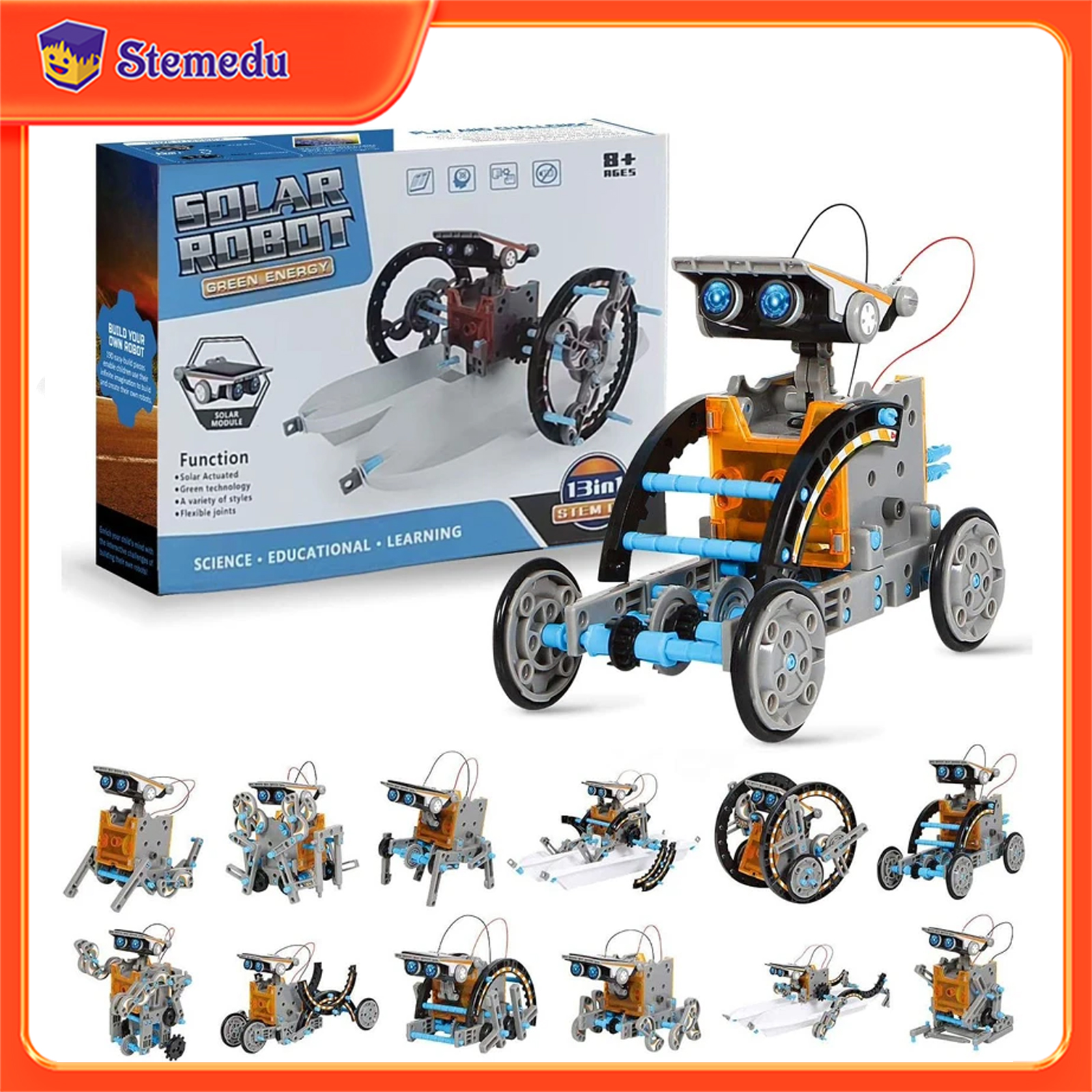 13 in 1 Solar Powered Robot Sc - Science Project Diy のレビューと価格