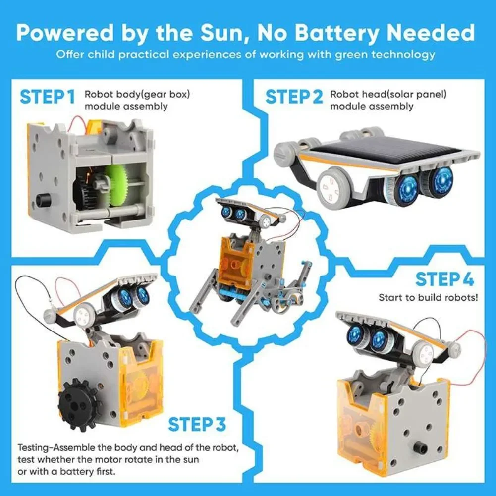 13 in 1 Solar Powered Robot Sc - Science Project Diy のレビューと価格