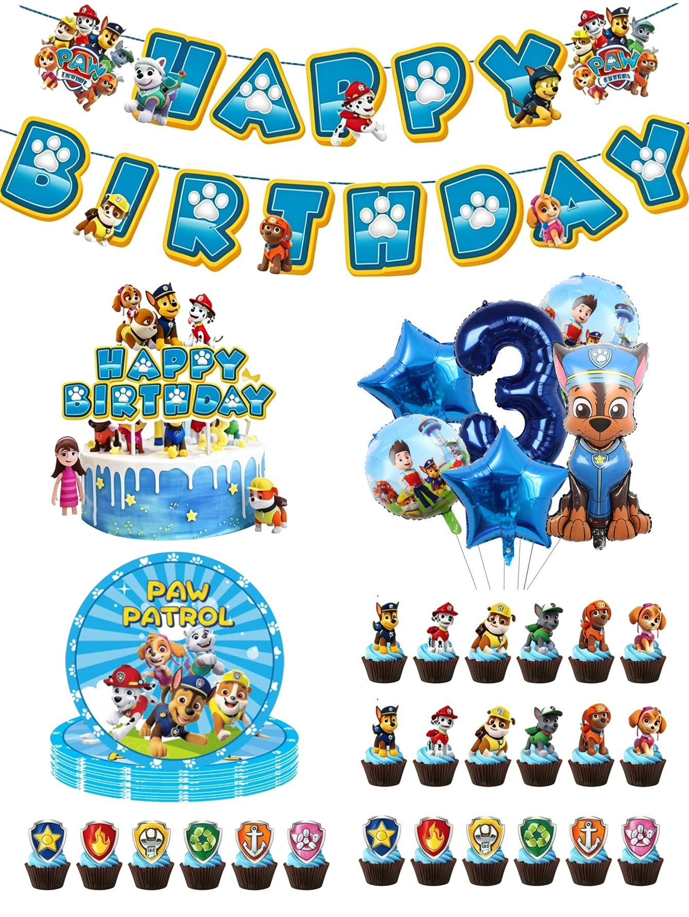 Paw Patrol Birthday Party Deco - Science Of Happiness のレビューと価格
