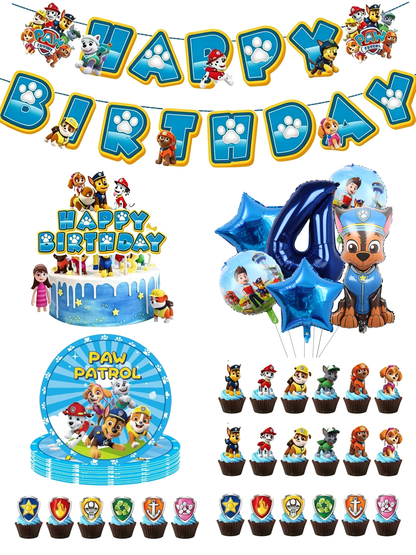Paw Patrol Birthday Party Deco - Science Of Happiness のレビューと価格