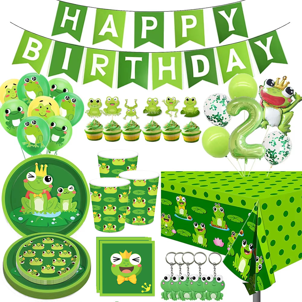 Frog Birthday Party Decoration - Science Of Happiness のレビューと価格